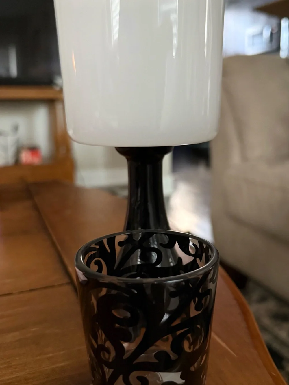 Vintage Party Lite Tea Light Lamp